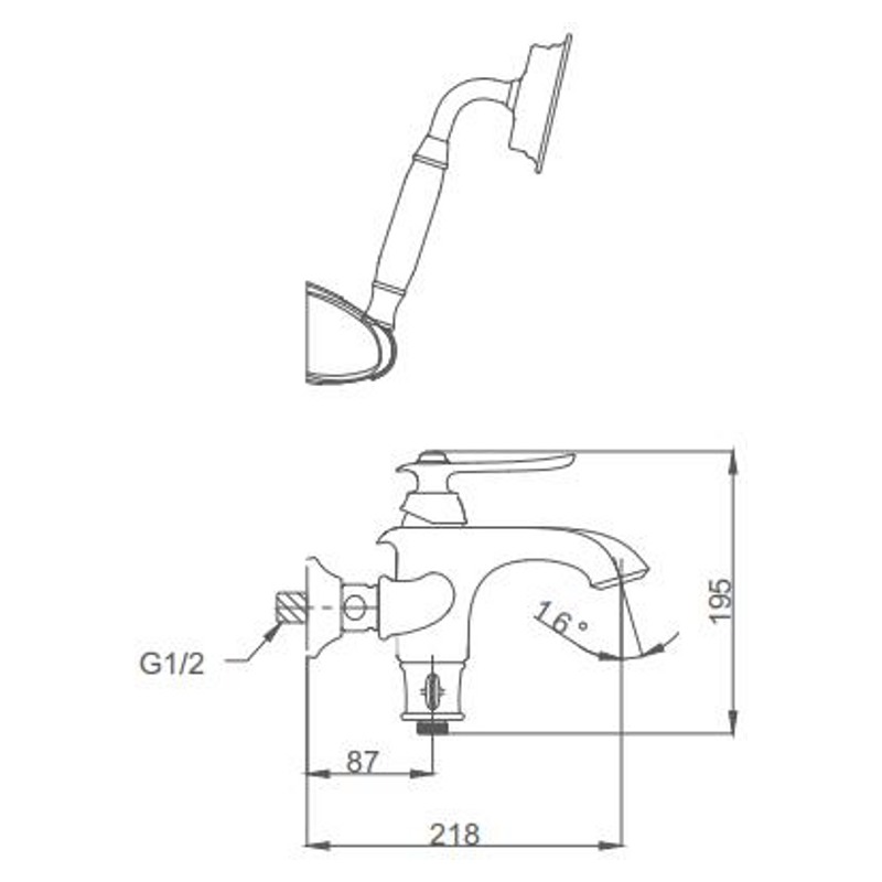 Смеситель для ванны Gappo G3269 фото-4