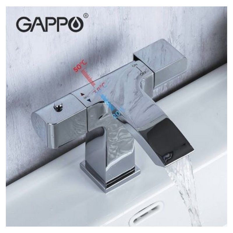 Смеситель для умывальника термостатический Gappo G1007-40