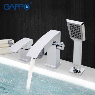 Смеситель для ванной 3-ка врезная GAPPO G1107 - фото1