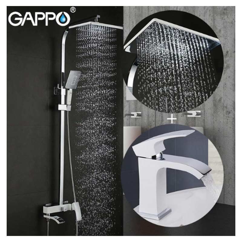 Комплект душевая система Gappo G2407-8 + смеситель Gappo G1007-8 - фото2