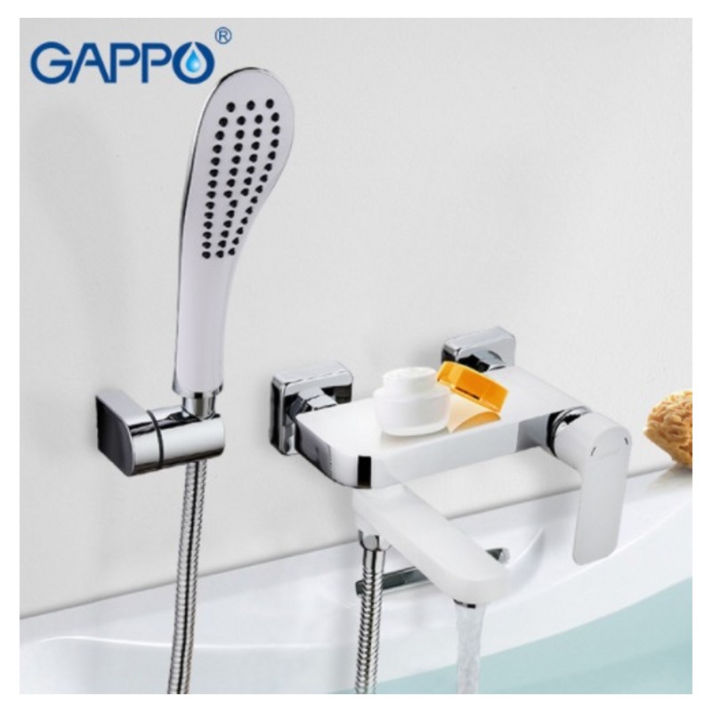 Сантехнику gappo. Gappo 3248. Смеситель Gappo g3248. Gappo g3248-8. Смеситель Gappo Noar g 3248 белый для ванны.