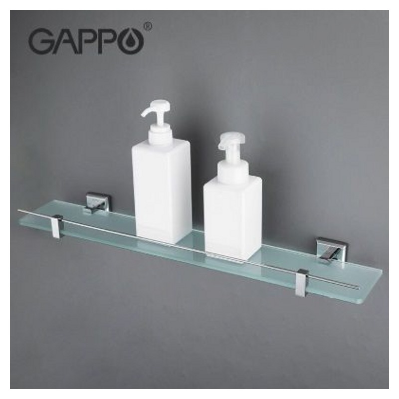 Полка стекланная для ванной Gappo G3807