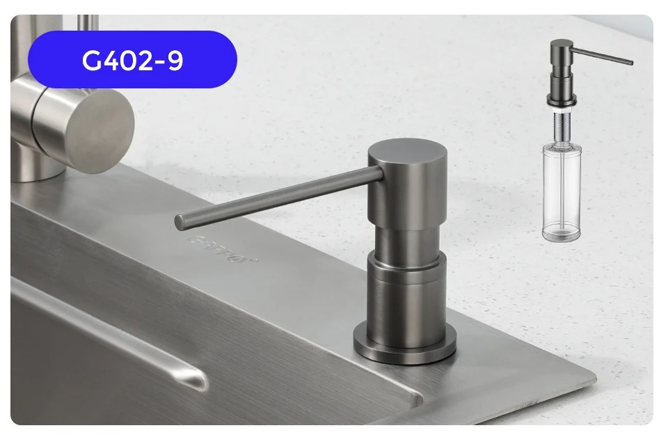 Дозатор для кухонной мойки врезной Gappo G402-9
