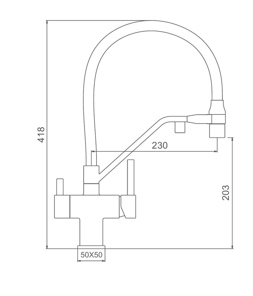 Смеситель для кухни Gappo G4395-66 фото-3