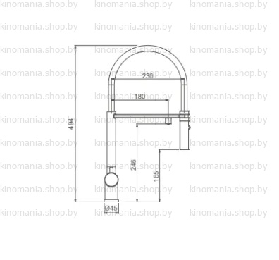 Смеситель для кухни Gappo G4397-80 фото-3