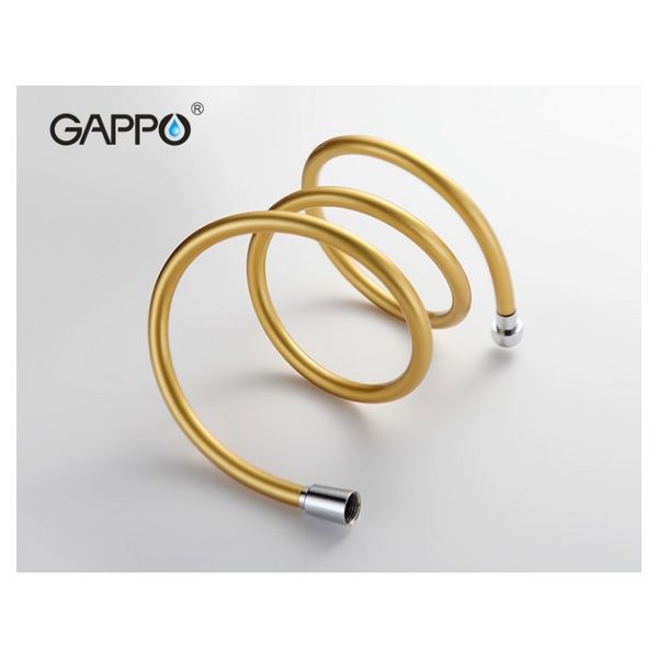 Шланг для душа Gappo G47-6 (Imp/Imp),(PVC),(150см),("золотой") - фото1
