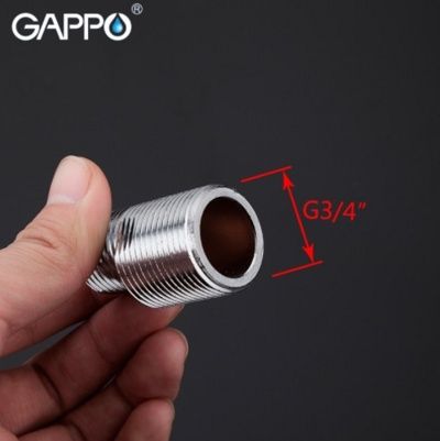 Эксцентрики для смесителя Gappo G70-1 (2шт.,хром,3/4"Ш*1/2"Ш) фото-3