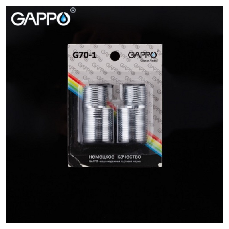 Эксцентрики для смесителя Gappo G70-1 (2шт.,хром,3/4"Ш*1/2"Ш) фото-6