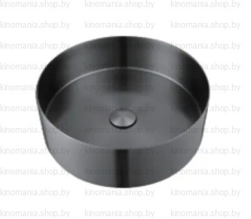Раковина для ванной Gappo GX101-9 (круг.,на столеш.,нерж. сталь,оруж. сталь,D400*H125)