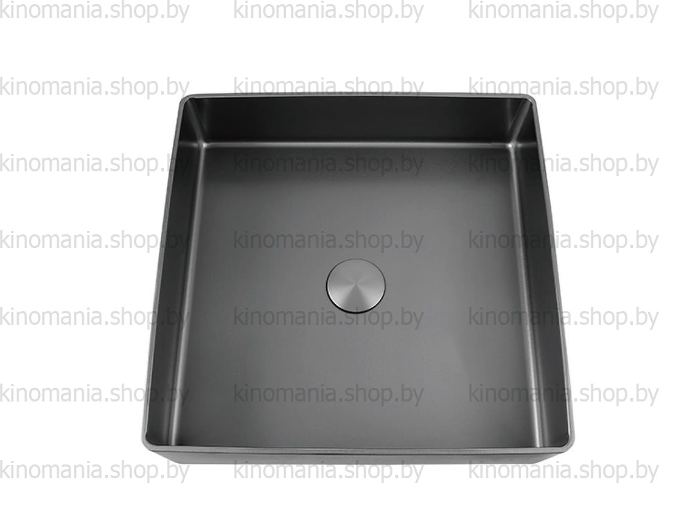 Раковина для ванной Gappo GX201-9 (прямоугол,на столеш.,нерж. сталь,оружейная сталь,360*360*H100) - фото1