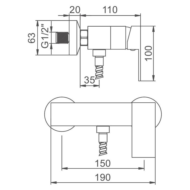 Смеситель для душа Gerhans K12025 фото-4