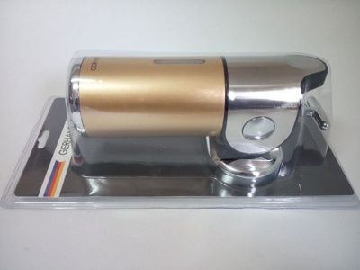 Дозатор для жидкого мыла Gerhans K50401G (невесной,пластик,коричневый+хром,450мл,блистер) фото-6