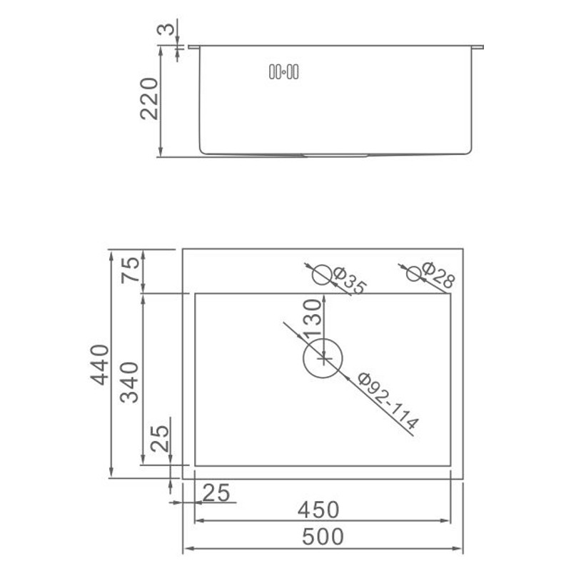 Мойка кухонная Gerhans K35044 фото-3