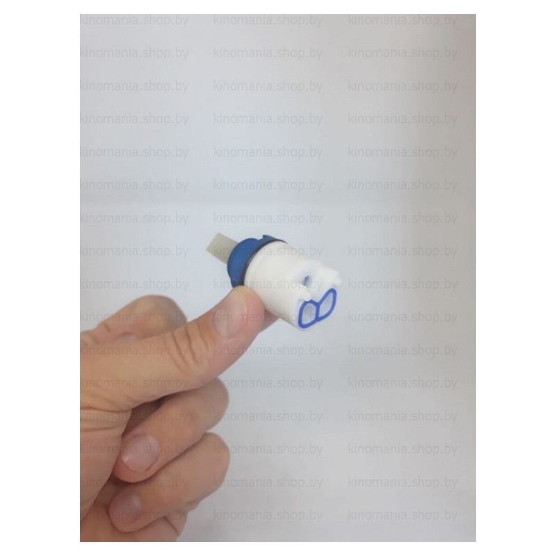 Картридж керамический 25мм под ручку бело-синий на 90° фото-4