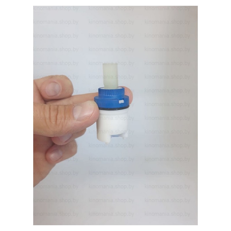 Картридж керамический 25мм под ручку бело-синий на 90° фото-5