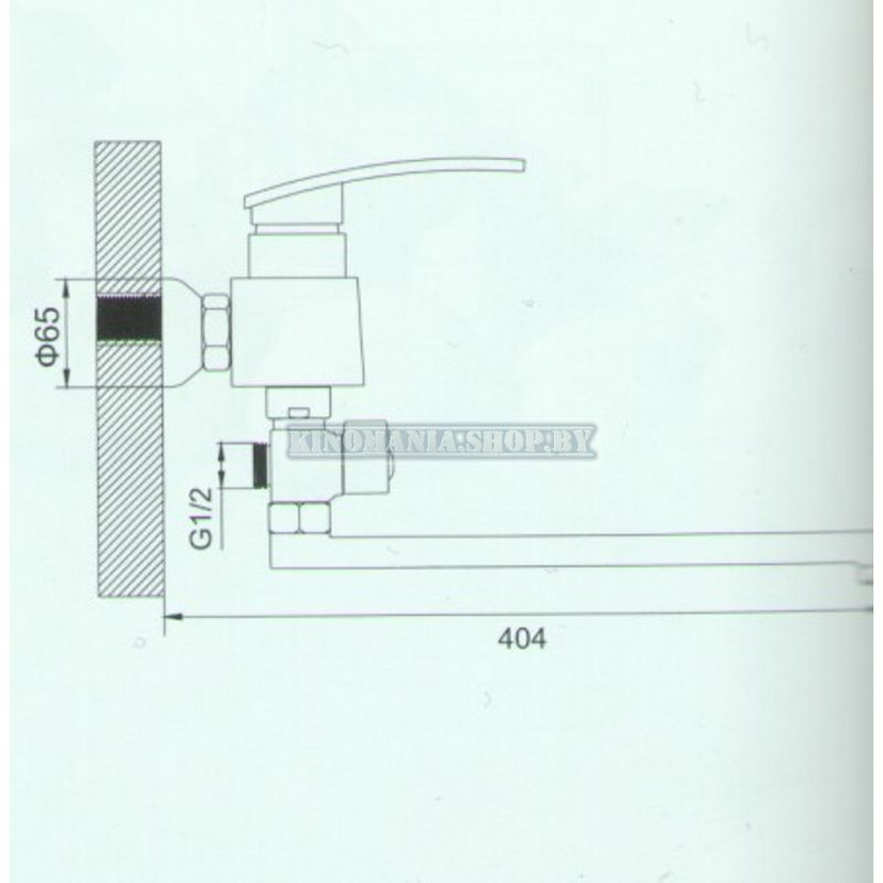 Смеситель ванн/душ Ledeme L2170 (дивертор:картридж,поворотный,внешний),(длинный нос L30 F(S)), (латунь),(35мм) - фото2