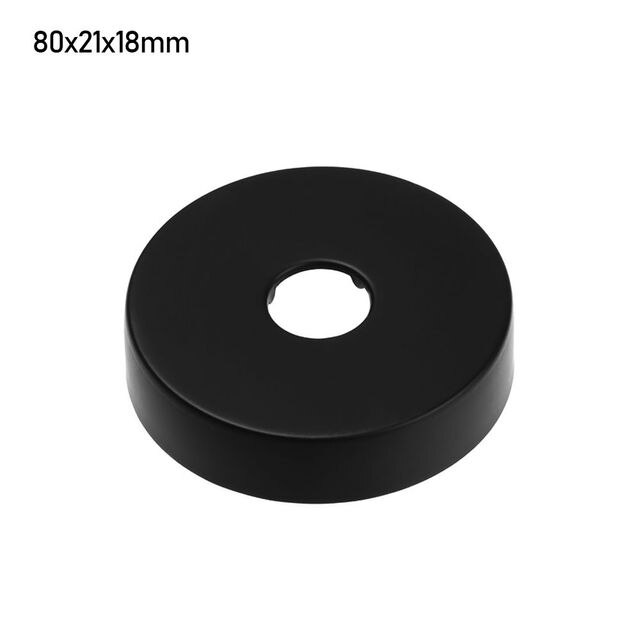 Отражатели круглые чёрные Vitovt BR-D80-d21-h18 (1/2",d21*H18*D80,2шт)