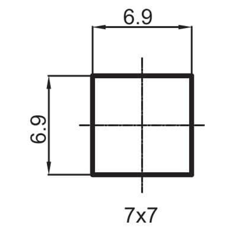 Кран-букса Rubineta 664021 (резина,1/2" 7*7, квадрат) - фото2