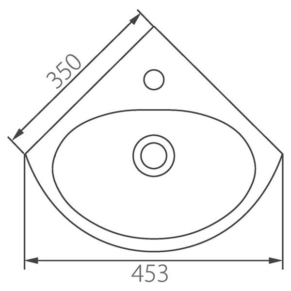 Рукомойник угловой Colombo «Лотос 35» (S14273500) фото-3
