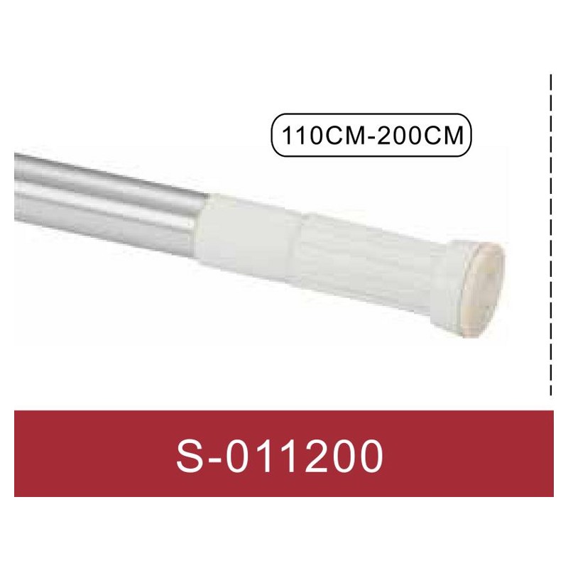 Карниз для шторки в ванную Savol S-011200 (хром,110-200см)
