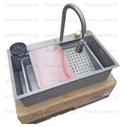 Кухонная мойка Sink HM7546 (нано серый) - фото