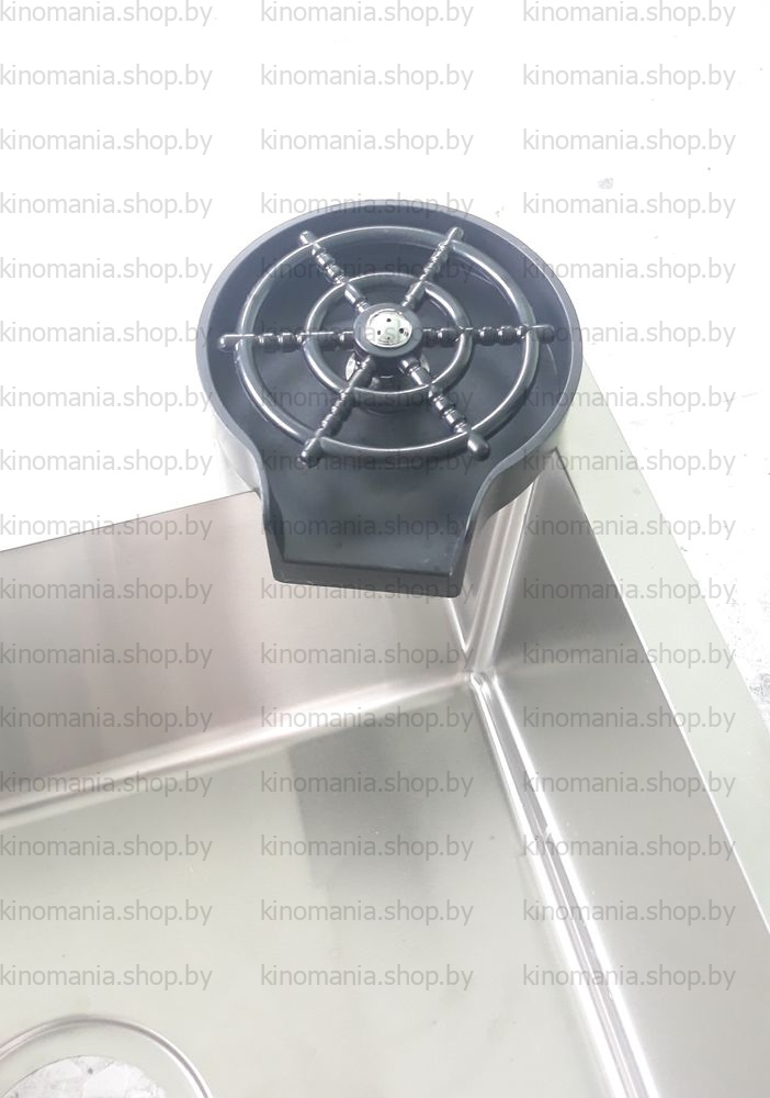 Ринзер-ополаскиватель стаканов на кухонную мойку Vitovt BL-M (H2O XB-B-Black)(чёрный пластик,металл) - фото1